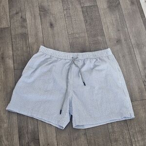 Maamgic Swim Trunks Striped Drawstring Shorts For Men Waist31